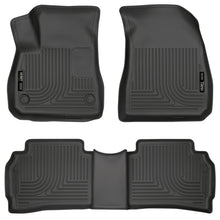 Load image into Gallery viewer, Husky Liners 2016 Chevy Malibu Weatherbeater Black Front &amp; 2nd Seat Floor Liners (Footwell Coverage) Floor Mats - Rubber Husky Liners
