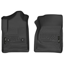 Load image into Gallery viewer, Husky Liners 14-17 Chevrolet Silverado 1500 Standard Cab X-Act Contour Black Front Floor Liners Floor Mats - Rubber Husky Liners
