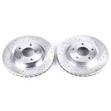 Load image into Gallery viewer, Power Stop 11-14 Chrysler 200 Front Evolution Drilled &amp; Slotted Rotors - Pair Brake Rotors - Slot &amp; Drilled PowerStop

