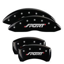 Load image into Gallery viewer, MGP 4 Caliper Covers Engraved Front &amp; Rear MGP Black finish silver ch Caliper Covers MGP

