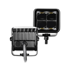 Load image into Gallery viewer, Go Rhino Xplor Blackout Series Cube LED Spot Light Kit (Surface/Threaded Stud Mnt) 2x2 - Blk (Pair) Light Bars &amp; Cubes Go Rhino   
