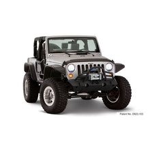 Load image into Gallery viewer, Bushwacker 07-18 Jeep Wrangler Flat Style Flares 4pc Fits 2-Door Sport Utility Only - Black Fender Flares Bushwacker
