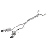 Borla 16-18 Cadillac CTS-V 6.2L V8 2.75in Diameter S Type Catback Exhaust w/ Valves Black Chrome Tip Catback Borla
