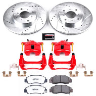 Power Stop 93-96 Honda Prelude Front Z26 Street Warrior Brake Kit w/Calipers Brake Kits - Performance D&S PowerStop   