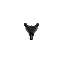 Load image into Gallery viewer, Fleece Performance FPEFPE-FIT-Y06-BLK Fleece Performance Universal 3/8in Aluminum Y Barbed Fitting (For -6 Pushlock Hose) - Black Anodized
