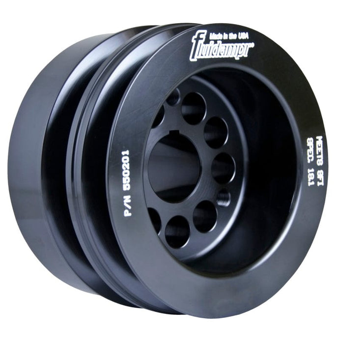Fluidampr FDR550201 Fluidampr Ford 8BA Flat Head Wide Belt Harmonic Balancer - Ford Flathead V8 w/ Wide Belt Pulley