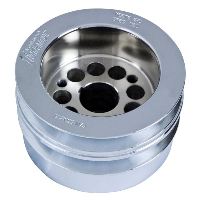 Fluidampr FDR550203 Fluidampr Ford 8BA Flat Head Wide Belt Steel Internally Balanced Damper