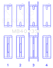 Load image into Gallery viewer, King Engine Bearings KINGMB4023SI For FORD TAURUS V6 245CI/177CI/

