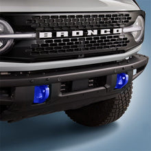 Load image into Gallery viewer, Ford Racing FRPM-18954-BB Ford Racing 2021+ Bronco Front Bumper Tow Hooks - Blue (Pair)
