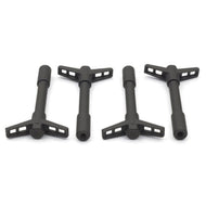 Ford Racing Black Crinkle Finish Valve Cover Hold Down Wing Nuts | 302-326