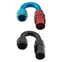 Load image into Gallery viewer, Fragola FRA231810-BLRAD Fragola -10AN Male Rad Fitting x 180 Degree Pro-Flow Hose End - Black
