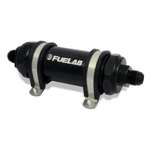 Load image into Gallery viewer, Fuelab FLB82803-1 Fuelab 828 In-Line Fuel Filter Long -10AN In/Out 10 Micron Fabric - Black
