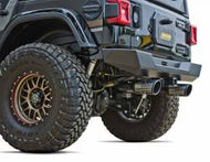 Gibson gib70-0002 Gibson 07-10 Jeep Wrangler JK X 3.8L 2.5in Patriot Series Cat-Back Dual Split Exhaust - Blk Ceramic
