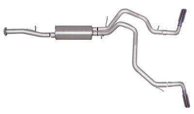 Gibson gib65572 Gibson 07-12 Chevrolet Avalanche LS 5.3L 2.25in Cat-Back Dual Extreme Exhaust - Stainless