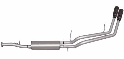 Gibson gib5574 Gibson 07-12 Chevrolet Avalanche LS 5.3L 2.25in Cat-Back Dual Sport Exhaust - Aluminized