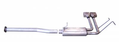 Gibson gib5629 Gibson 08-09 Chevrolet Silverado 1500 LS 4.8L 2.5in Cat-Back Super Truck Exhaust - Aluminized