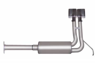 Gibson gib65517 Gibson 94-95 Chevrolet K1500 Base 4.3L 2.5in Cat-Back Super Truck Exhaust - Stainless
