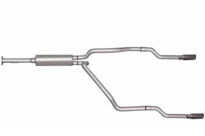Gibson gib65507 Gibson 96-98 Chevrolet K2500 Cheyenne 5.7L 2.5in Cat-Back Dual Split Exhaust - Stainless