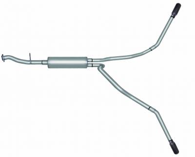 Gibson gib5005 Gibson 99-01 Chevrolet Silverado 1500 Base 4.3L 2.5in Cat-Back Dual Extreme Exhaust - Aluminized