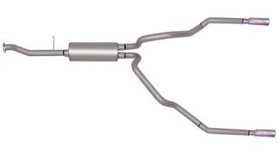 Gibson gib65548 Gibson 99-05 Chevrolet Silverado 1500 Base 4.3L 2.5in Cat-Back Dual Split Exhaust - Stainless