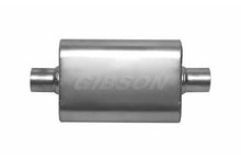 Load image into Gallery viewer, Gibson gib55111S Gibson CFT Superflow Center/Center Oval Muffler - 4x9x13in/2.25in Inlet/2.25in Outlet - Stainless
