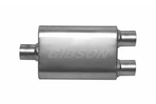 Load image into Gallery viewer, Gibson gib55182S Gibson CFT Superflow Center/Dual Oval Muffler - 4x9x13in/3in Inlet/2.5in Outlet - Stainless
