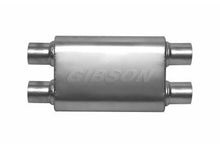 Load image into Gallery viewer, Gibson gibBM0112 Gibson MWA Superflow Dual/Dual Oval Muffler - 4x9x14in/3in Inlet/3in Outlet - Stainless
