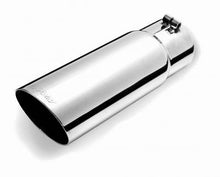 Load image into Gallery viewer, Gibson gib500420 Gibson Round Single Wall Angle-Cut Tip - 3.5in OD/2.75in Inlet/10in Length - Stainless
