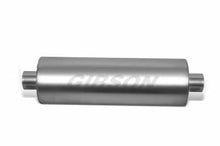 Load image into Gallery viewer, Gibson gib788707S Gibson SFT Superflow Center/Center Round Muffler - 8x24in/3.5in Inlet/3.5in Outlet - Stainless
