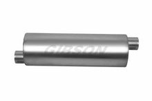 Load image into Gallery viewer, Gibson gib788705S Gibson SFT Superflow Offset/Offset Round Muffler - 8x19in/2.5in Inlet/3in Outlet - Stainless
