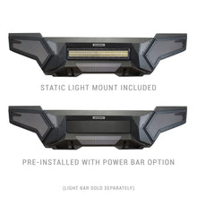 Load image into Gallery viewer, Go Rhino GOR343891T Go Rhino 16-21 Tacoma Element Front Bumper w/ Power Actuated Hide-away Light Bar Mount Tex Black
