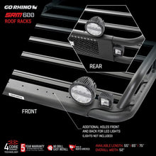 Load image into Gallery viewer, Go Rhino GOR5936055T Go Rhino SRM 600 Basket Style Roof Rack 55in. - Tex. Blk
