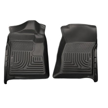 Load image into Gallery viewer, Husky Liners HSL18221 Husky Liners 07-12 Chevrolet Silverado/GMC Sierra Regular Cab WeatherBeater Black Floor Liners
