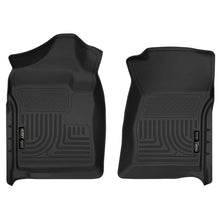 Load image into Gallery viewer, Husky Liners HSL18221 Husky Liners 07-12 Chevrolet Silverado/GMC Sierra Regular Cab WeatherBeater Black Floor Liners
