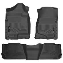 Load image into Gallery viewer, Husky Liners HSL98261 Husky Liners 07-13 GM Escalade ESV/Avalanche/Suburban WeatherBeater Black Front/2nd Row Floor Liners
