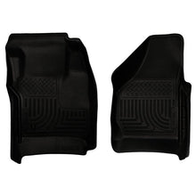 Load image into Gallery viewer, Husky Liners HSL18381 Husky Liners 08-10 Ford SuperDuty Regular/Super/Crew Cab WeatherBeater Black Floor Liners
