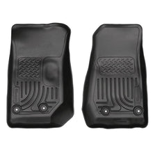 Load image into Gallery viewer, Husky Liners HSL18041 Husky Liners 14 Jeep Wrangler 2/4 Door Weatherbeater Black Front Floor Liners
