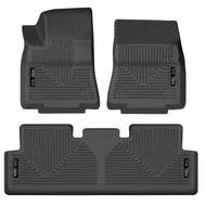 Husky Liners HSL95211 Husky Liners 20-22 Tesla Y WeatherBeater Front & 2nd Seat Floor Liner - Blk