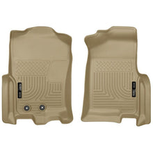 Load image into Gallery viewer, Husky Liners HSL18373 Husky Liners 2015 Ford Expedition/Lincoln Navigator WeatherBeater Front Tan Floor Liners
