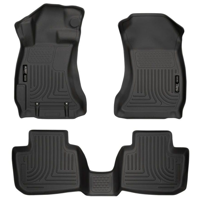 Husky Liners HSL99801 Husky Liners Subaru 12-14 Impreza/2015 WRX/STi WeatherBeater Combo Front&2nd Row Black Floor Liners