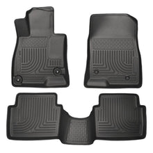 Load image into Gallery viewer, Husky Liners HSL98651 Husky Liners WeatherBeater 14 Mazda 3 Hatch&amp;Sedan Front &amp; Second Row Black Floor Liners
