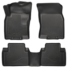Load image into Gallery viewer, Husky Liners HSL98671 Husky Liners WeatherBeater 14 Nissan Rogue Front &amp; Second Row Black Floor Liners
