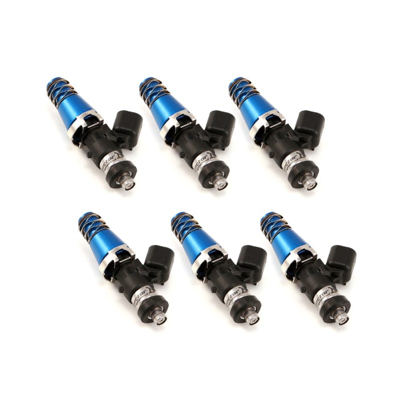 Injector Dynamics IDX1300.60.11.D.6 Injector Dynamics 1340cc Injectors - 60mm Length - 11mm Blue Top - Denso Lower Cushion (Set of 6)