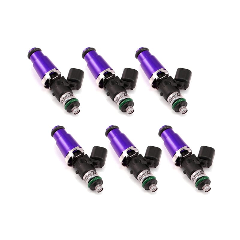 Injector Dynamics IDX1300.60.14.14.6 Injector Dynamics 1340cc Injectors - 60mm Length - 14mm Purple Top - 14mm Lower O-Ring (Set of 6)