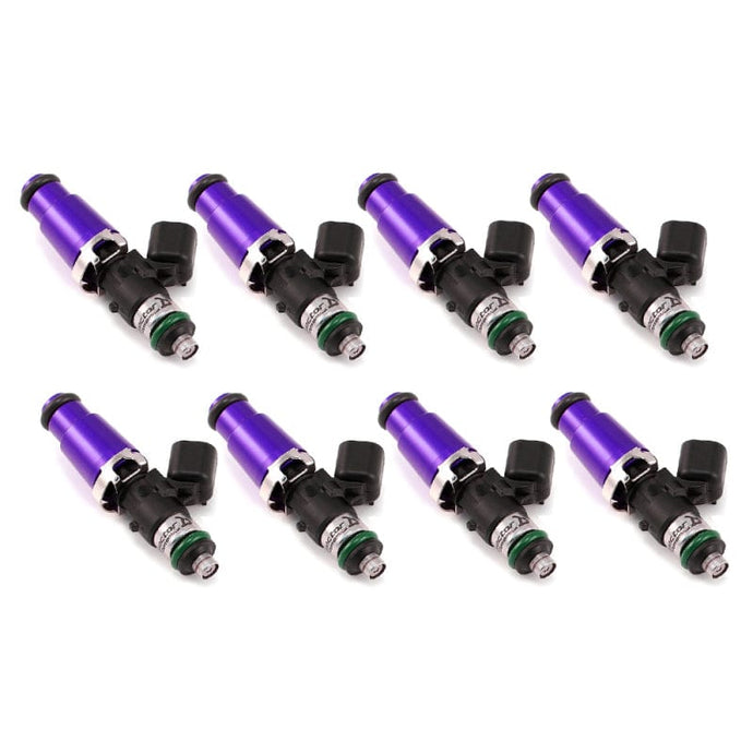 Injector Dynamics IDX1300.60.14.14.8 Injector Dynamics 1340cc Injectors - 60mm Length - 14mm Purple Top - 14mm Lower O-Ring (Set of 8)