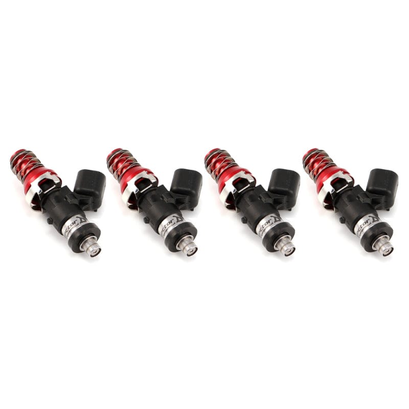 Injector Dynamics IDX1050.19.01.48.11.4 Injector Dynamics ID1050 Injectors- 11mm Top Adapter (Red)- Denso Lower Cushions (Set Of 4)