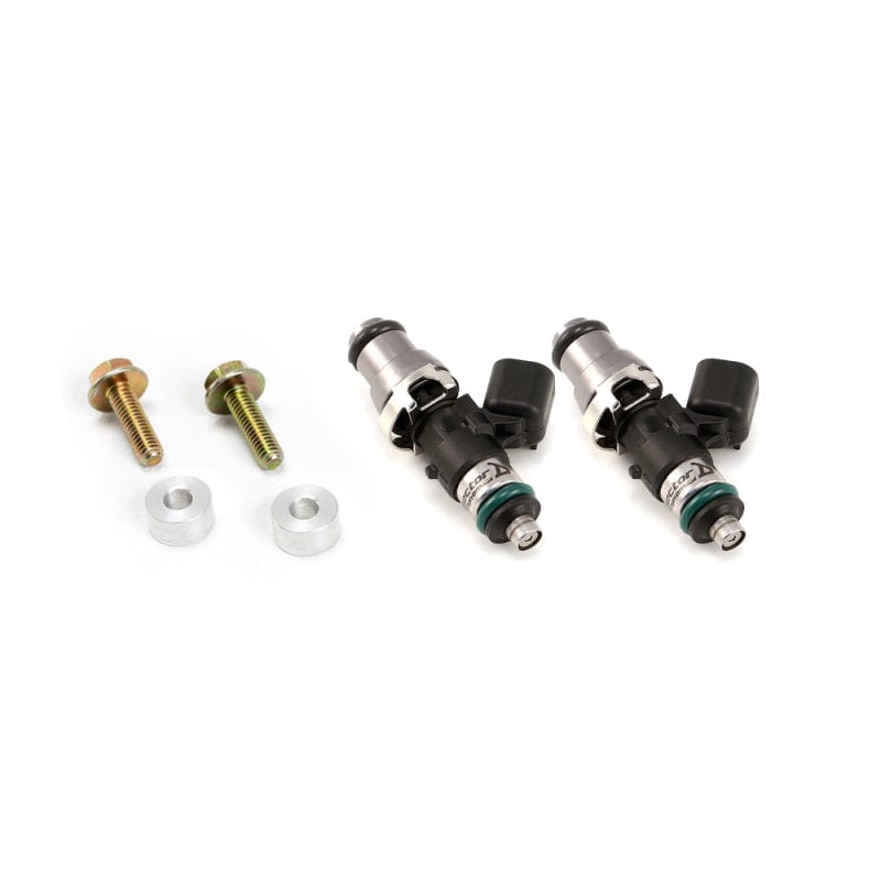 Injector Dynamics IDX1050.16.01.48.14.2 Injector Dynamics ID1050-XDS Fuel Injectors Polaris RZR 14mm Adapter Top w/ Connectors (Set of 2)
