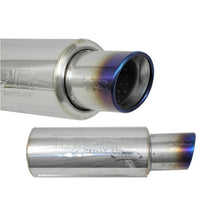 Load image into Gallery viewer, Injen INJSES300TT Injen 3.00 Universal Muffler w/Titanium burnt rolled Tip and stainless steel resonated inner wall
