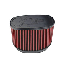 Load image into Gallery viewer, Injen INJX-1129-BR Injen 8-Layer Oiled Cotton Gauze Air Filter/ Oval ID Oval Base/5.55in Media HT/7in x 2.75in Oval Top
