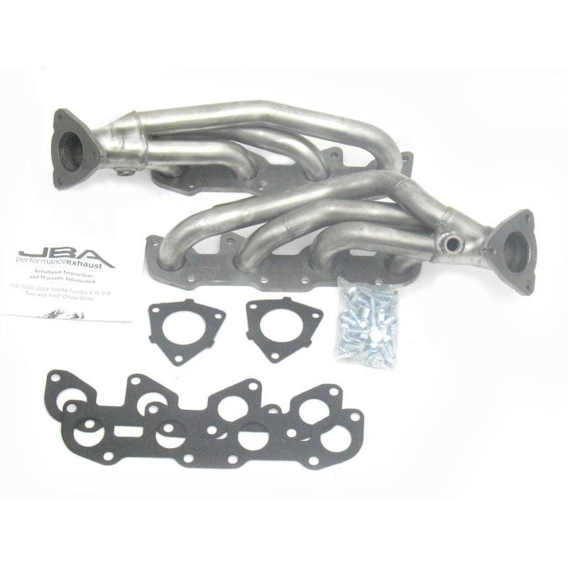 JBA JBA2010S JBA 00-04 Toyota 4.7L V8 1-1/2in Primary Raw 409SS Cat4Ward Header